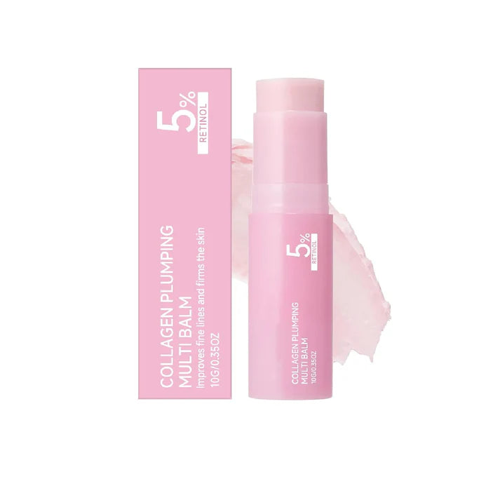 Pink Collagen Volume Multi Balm Stick, Korean Balm Stick for Face with Collagen