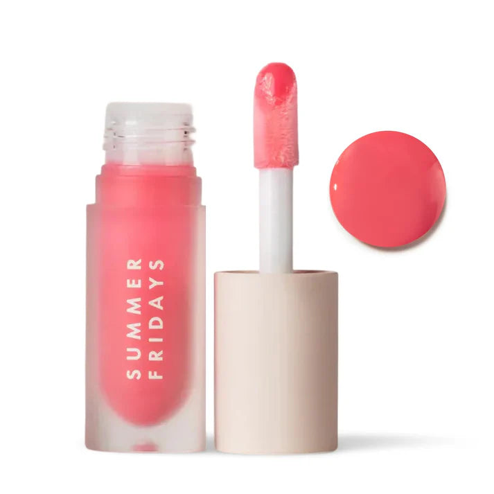 Summer Fridays Dream Lip Oil - Hydrating Tinted Lip Gloss Oil - Non-Sticky Formula with Skincare Benefits for Long-Lasting Softness