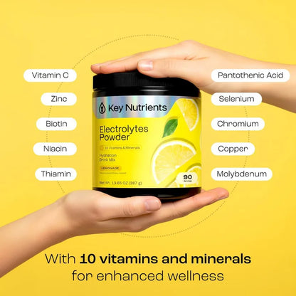 Multivitamin Electrolytes Powder No Sugar - Refreshing Lemonade Electrolyte