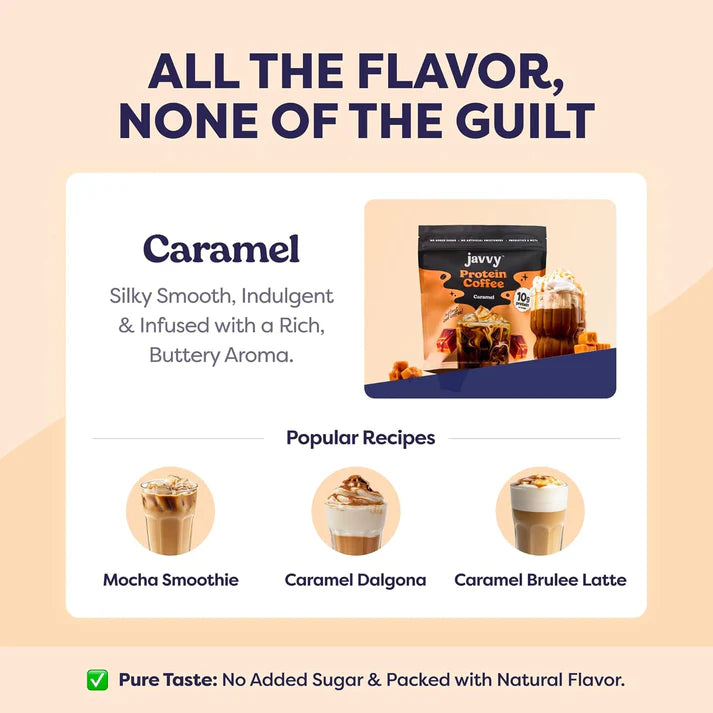 Caramel Protein Iced Coffee - Premium Whey Protein & Instant Iced Coffees