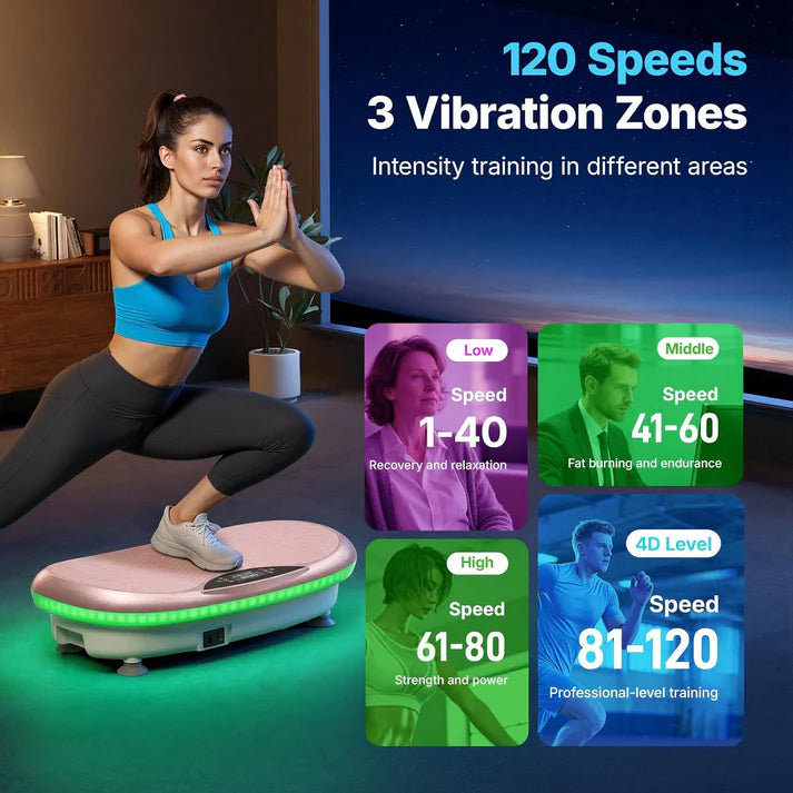 MERACH Vibration Plate Exercise Machine, Weight Loss Muscle Activation.