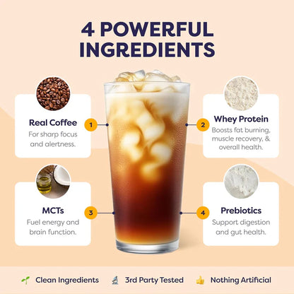 Caramel Protein Iced Coffee - Premium Whey Protein & Instant Iced Coffees