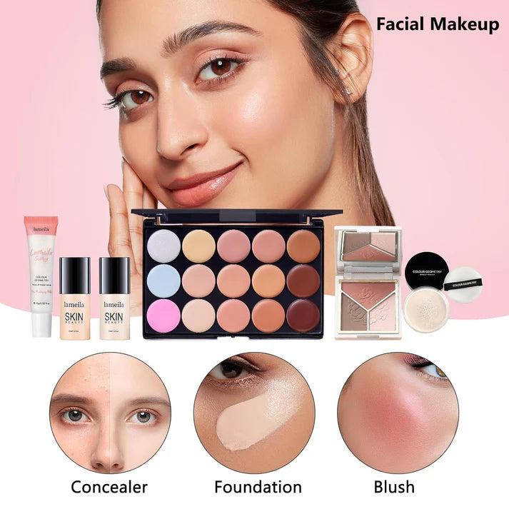 All in One Makeup Kit for Women Full Kit, Make Up Gift Set for Women