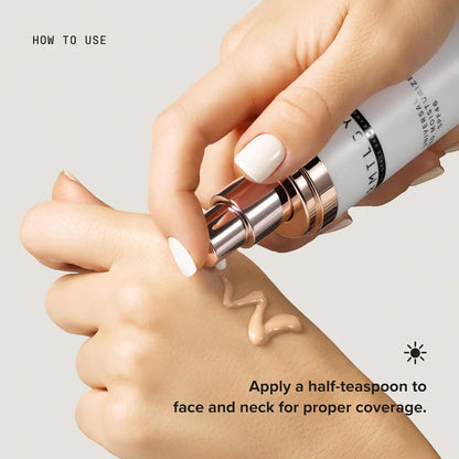 Hydrating Dewy Tinted Sunscreen for Face with Zinc Oxide & Octinoxate
