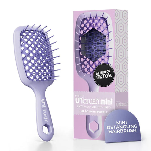 FHI Heat UNbrush Mini Detangler Brush for Pain-Free Brushing on All Wet or Dry Hair Types