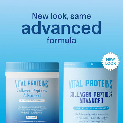 Vital Proteins Collagen Peptides Powder Advanced with Hyaluronic Acid