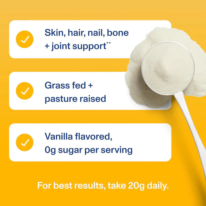 Vital Proteins Collagen Peptides Powder Vanilla - Supports Hair, Skin