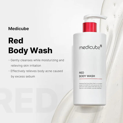 medicube Red Body Wash 14.10 Fl.oz I Low pH and Hydrating Cleanser Korean Skin Care