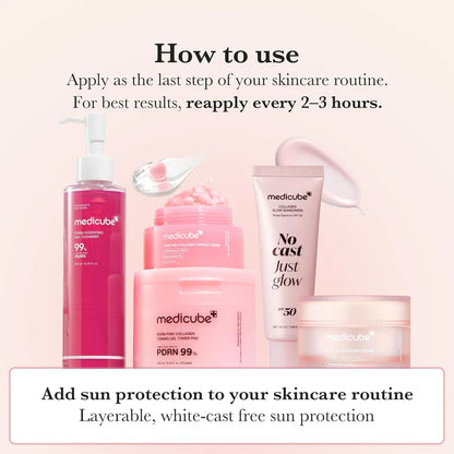 Medicube No Cast Just Glow Collagen Sunscreen Korean Skincare