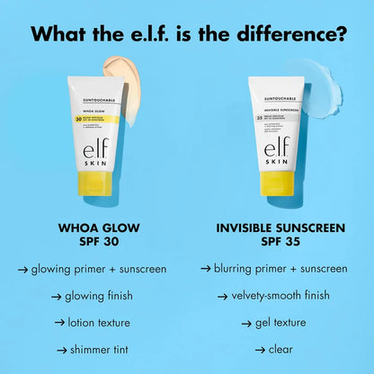 SKIN Suntouchable Invisible SPF 35 Sunscreen, Lightweight Gel for Under Makeup,