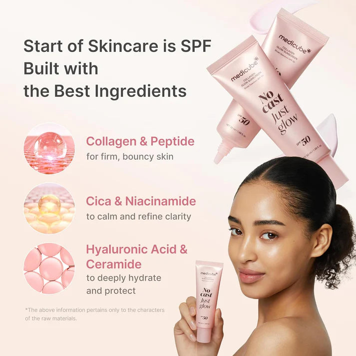 Medicube No Cast Just Glow Collagen Sunscreen Korean Skincare
