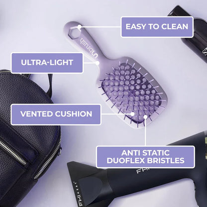 FHI Heat UNbrush Mini Detangler Brush for Pain-Free Brushing on All Wet or Dry Hair Types