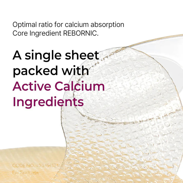Dr.Melaxin Cemenrete Calcium Volume Eye Patch for Sagging Under Eye Skin, Eye Mask Care for Wrinkles (60Patches)