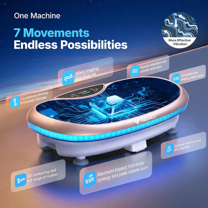 MERACH Vibration Plate Exercise Machine, Weight Loss Muscle Activation.