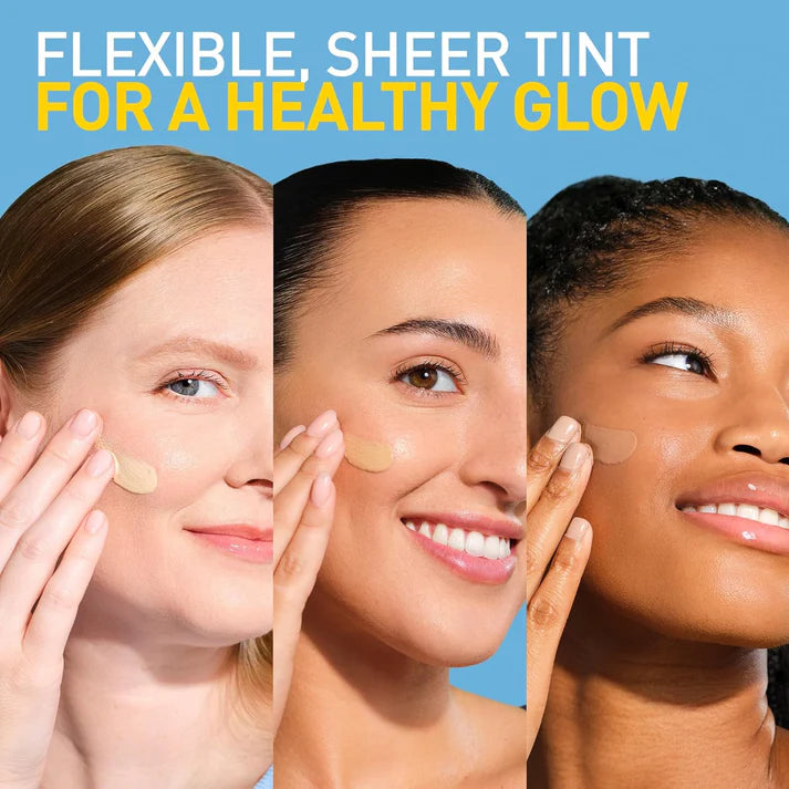 CeraVe Hydrating Mineral Sunscreen SPF 30, Blends Seamlessly For Healthy Glow, Light