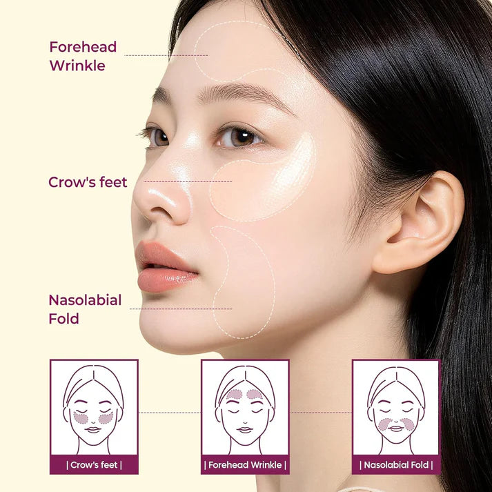 Dr.Melaxin Cemenrete Calcium Volume Eye Patch for Sagging Under Eye Skin, Eye Mask Care for Wrinkles (60Patches)